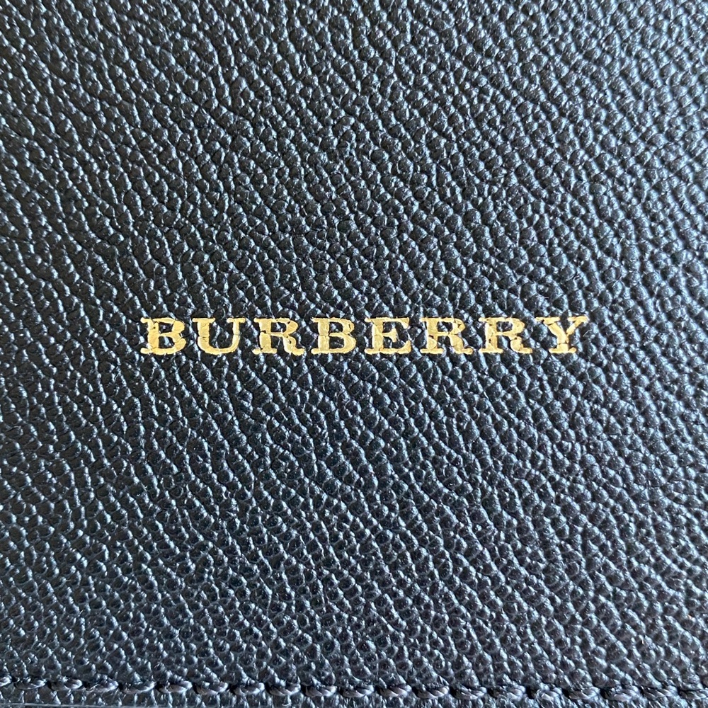 BURBERRY Elmstone Black Leather Hobo Bag - Picture 5 of 10